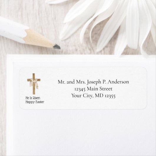 Shroud of Turin Easter Cross Religious Christian Etiket (Insitu)