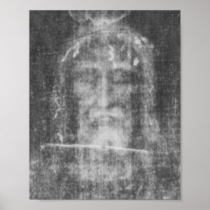 Shroud of Turin Face of Jesus - Manto de Turin Poster