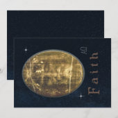 Shroud of Turin Feestdagenkaart (Voorkant / Achterkant)