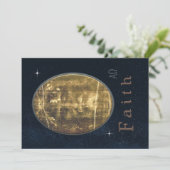 Shroud of Turin Feestdagenkaart (Staand voorkant)