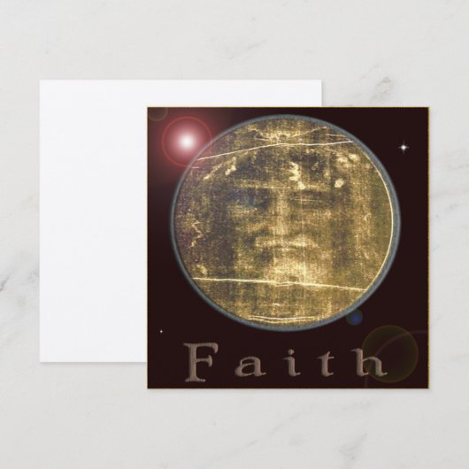 Shroud of Turin invintation (Voorkant / Achterkant)