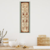 Shroud of Turin Jesus Christus Burial Cloth Poster (Keuken)