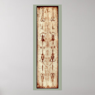 Shroud of Turin Jesus Christus Burial Cloth Poster