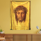 Shroud of Turin Jesus Christus face, Heilig Gezich Canvas Afdruk (Insitu (Woonkamer))