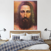 Shroud of Turin Jesus Christus face, Heilig Gezich Canvas Afdruk (Insitu (Slaapkamer))