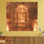Shroud of Turin Jesus Christus face, Heilig Gezich Canvas Afdruk (Insitu (Woonkamer))