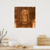 Shroud of Turin Jesus Christus face, Heilig Gezich Poster (Keuken)