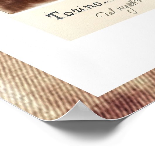 Shroud of Turin Jesus Negative Photo Secondo Pia Poster (Hoek)