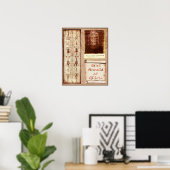 Shroud of Turin Pio Jesus Heilige Face & Mandylion Poster (Thuiskantoor)