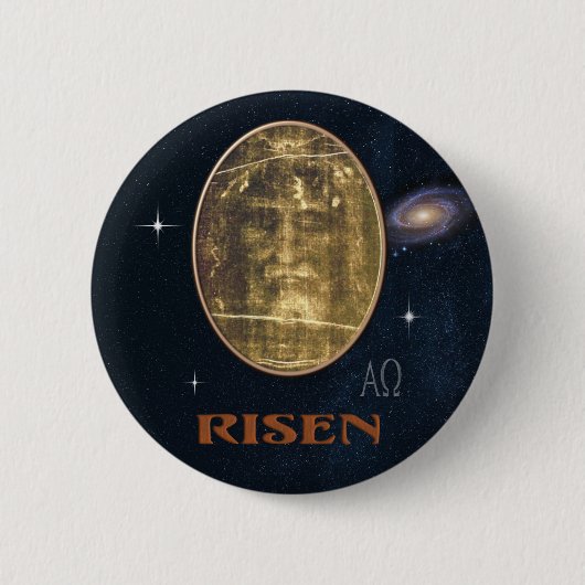 Shroud of Turin Ronde Button 5,7 Cm (Voorkant)