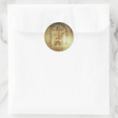 Shroud of Turin Ronde Sticker (Tas)