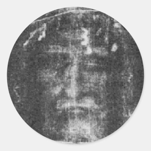 Shroud of Turin Ronde Sticker (Voorkant)