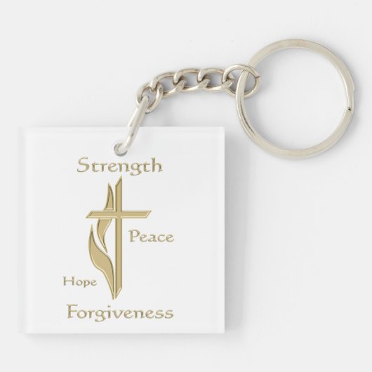 Shroud of Turin Sleutelhanger (Achterkant)