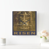 Shroud of Turin Vierkante Klok (Huis)