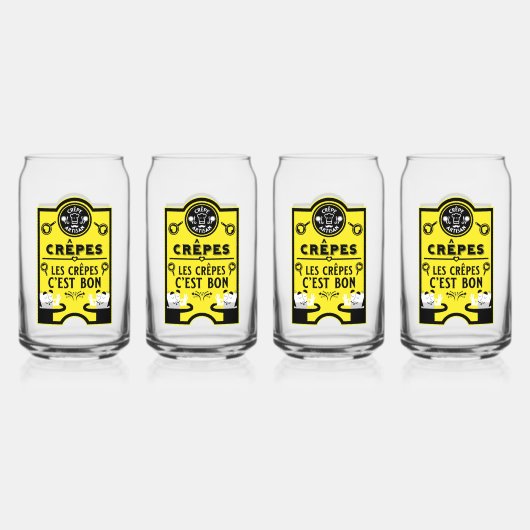 Shrove dinsdag pannenkoekdag blikvorm glas (Achterkant)