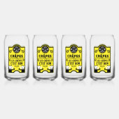 Shrove dinsdag pannenkoekdag blikvorm glas (Voorkant)