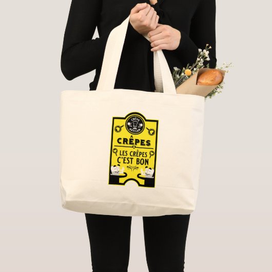 Shrove dinsdag pannenkoekdag grote tote bag (Voorkant (product))