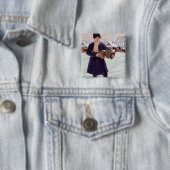 Shrove-tide, 1916 vierkante button 5,1 cm (In situ)