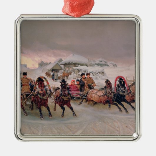 Shrovetide, 1889 metalen ornament (Voorkant)