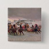 Shrovetide, 1889 vierkante button 5,1 cm (Voorkant)