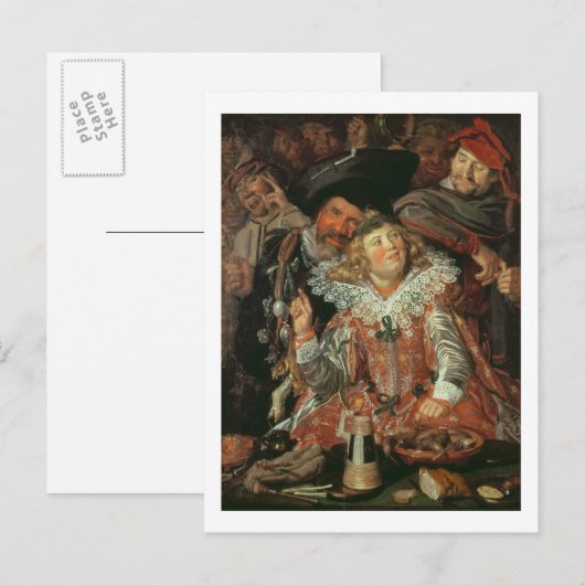 Shrovetide Revelers (The Merry Company) c.1615 (o Feestdagenkaart (Voorkant / Achterkant)