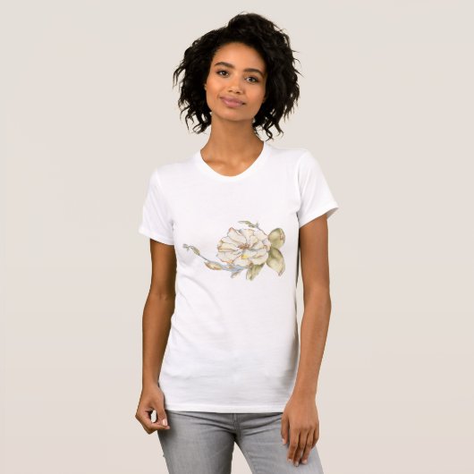 Shrub Roos T-Shirt (Voorkant volledig)