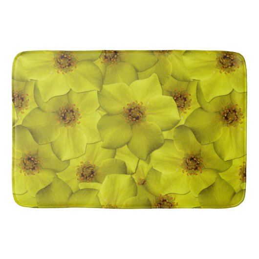 Shrubby Cinquefoil naadloos patroon Badmat (Voorkant)