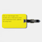 Shrubby Cinquefoil naadloos patroon Bagagelabel (Achterkant horizontaal)