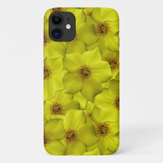 Shrubby Cinquefoil naadloos patroon Case-Mate iPhone Case (Achterkant)
