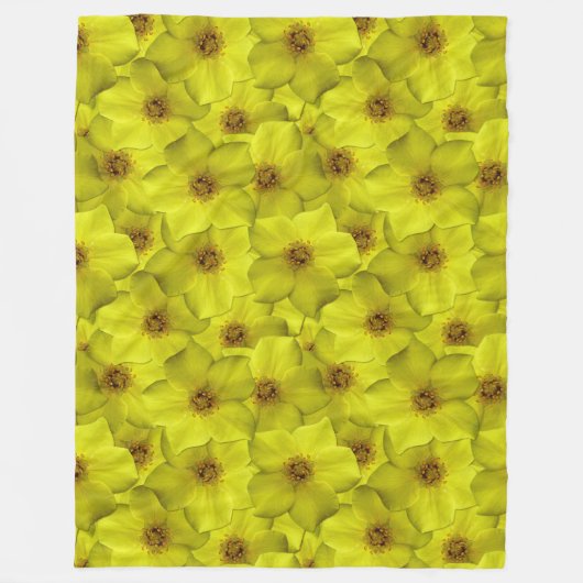 Shrubby Cinquefoil naadloos patroon Fleece Deken (Voorkant)