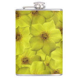 Shrubby Cinquefoil naadloos patroon Heupfles