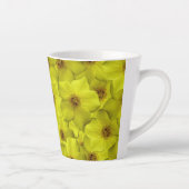 Shrubby Cinquefoil naadloos patroon Latte Mok (Rechts)