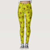 Shrubby Cinquefoil naadloos patroon Leggings (Voorkant)