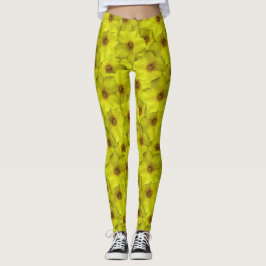 Shrubby Cinquefoil naadloos patroon Leggings