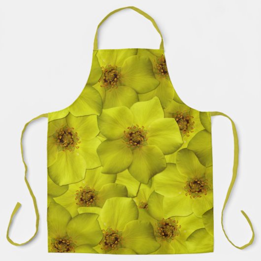 Shrubby Cinquefoil naadloos patroon Schort (Voorkant)