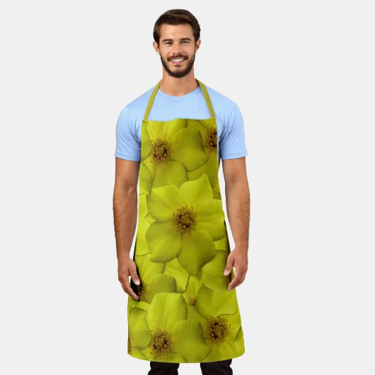 Shrubby Cinquefoil naadloos patroon Schort (Gedragen)