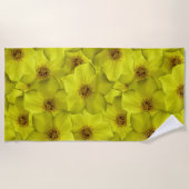 Shrubby Cinquefoil naadloos patroon Strandlaken (Voorkant)