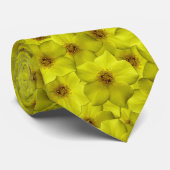 Shrubby Cinquefoil naadloos patroon Stropdas (Opgerold)