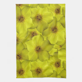 Shrubby Cinquefoil naadloos patroon Theedoek