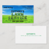 Shrubs Bliss Lawn Service Business Card Visitekaartje (Voorkant / Achterkant)