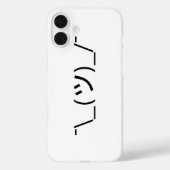 Shrug Emoticon Pennine_(ツ)_/ Japanse Kaomoji Case-Mate iPhone Case (Achterkant)