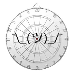 Shrug Emoticon Pennine_(ツ)_/ Japanse Kaomoji Dartbord