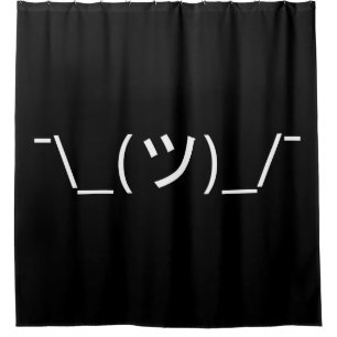 Shrug Emoticon Pennine_(ツ)_/ Japanse Kaomoji Douchegordijn