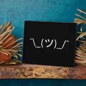 Shrug Emoticon Pennine_(ツ)_/ Japanse Kaomoji Fotoplaat (Zijkant)