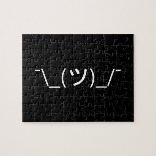 Shrug Emoticon Pennine_(ツ)_/ Japanse Kaomoji Legpuzzel