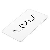 Shrug Emoticon Pennine_(ツ)_/ Japanse Kaomoji Magneet (Linkerzijde)