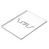 Shrug Emoticon Pennine_(ツ)_/ Japanse Kaomoji Notitieboek (Linkerzijde)
