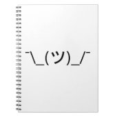 Shrug Emoticon Pennine_(ツ)_/ Japanse Kaomoji Notitieboek (Voorkant)