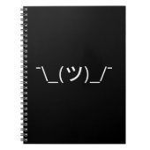 Shrug Emoticon Pennine_(ツ)_/ Japanse Kaomoji Notitieboek (Voorkant)