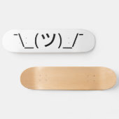 Shrug Emoticon Pennine_(ツ)_/ Japanse Kaomoji Skateboard (Horizontaal)